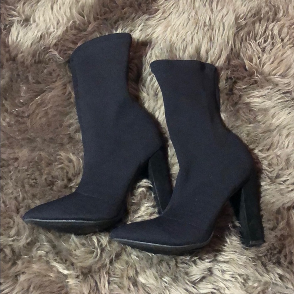Black Sock Fit Bootie